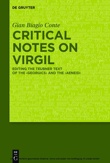 Critical Notes on Virgil main product photo