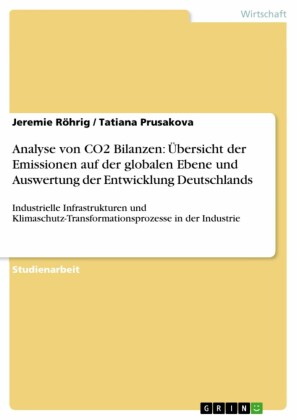 Analyse von CO2 Bilanzen: Übersicht der Emissionen auf der globalen Ebene und Auswertung der Entwicklung Deutschlands