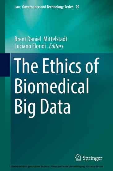 The Ethics of Biomedical Big Data main product photo