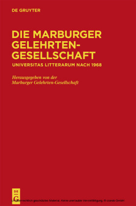 Die Marburger Gelehrten-Gesellschaft