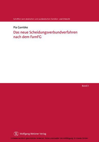 Das neue Scheidungsverbundverfahren nach dem FamFG main product photo