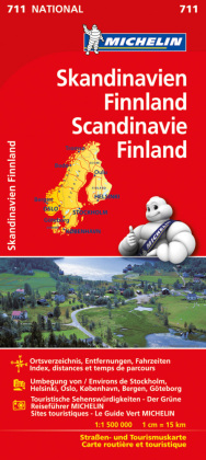 Michelin Karte Skandinavien - Finnland. Scandinavie, Finland