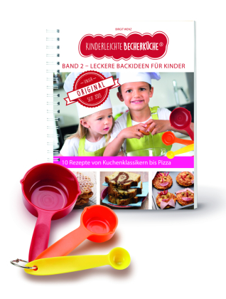 Kinderleichte Becherküche - Leckere Backideen für Kinder (Band 2), m. 1 Buch, m. 3 Beilage, 4 Teile
