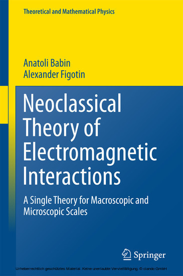 Neoclassical Theory of Electromagnetic Interactions main product photo