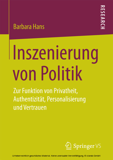Inszenierung von Politik main product photo