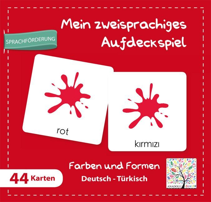Mein zweisprachiges Aufdeckspiel, Farben und Formen Deutsch-Türkisch (Kinderspiel) main product photo