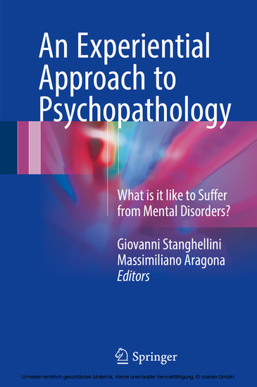 An Experiential Approach to Psychopathology main product photo
