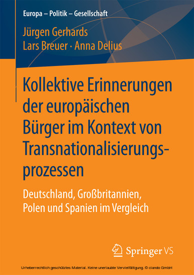 Kollektive Erinnerungen der europäischen Bürger im Kontext von Transnationalisierungsprozessen main product photo