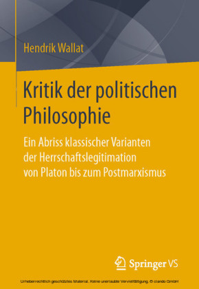 Kritik der politischen Philosophie