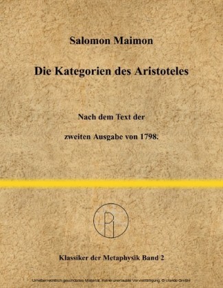 Die Kategorien des Aristoteles