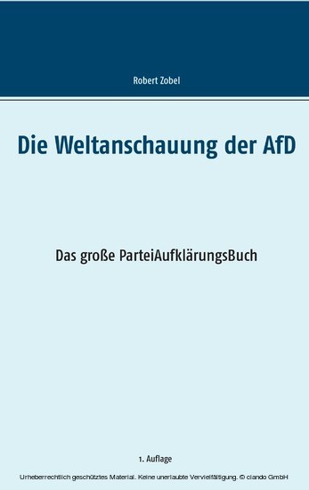 Die Weltanschauung der AfD main product photo
