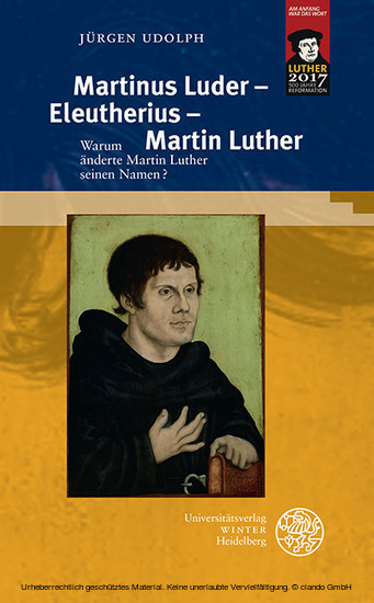 Martinus Luder - Eleutherius - Martin Luther main product photo