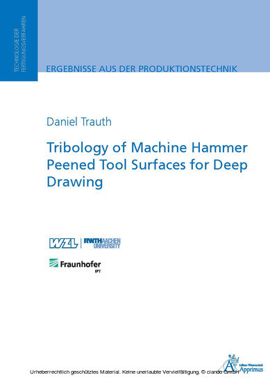 Tribology of Machine Hammer Peened Tool Surfaces for Deep Drawing main product photo