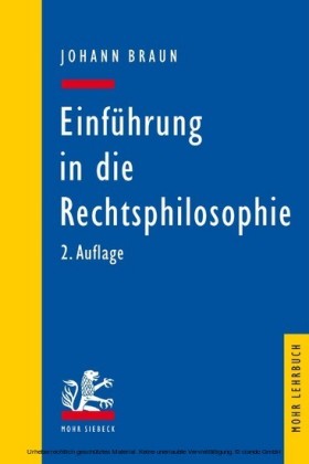 Einführung in die Rechtsphilosophie