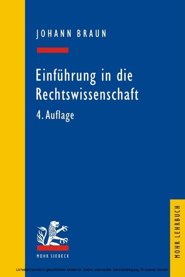 Einführung in die Rechtswissenschaft main product photo