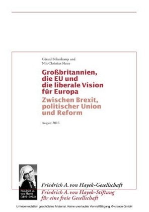Grossbritannien, die EU und die liberale Vision für Europa