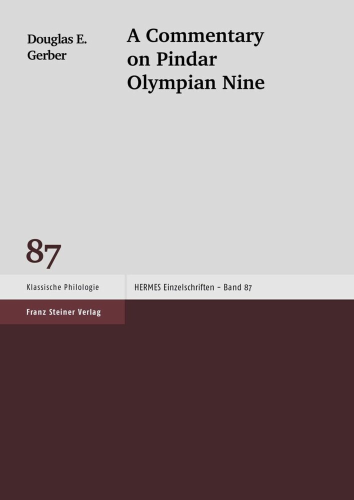 A Commentary on Pindar 'Olympian' 9 main product photo