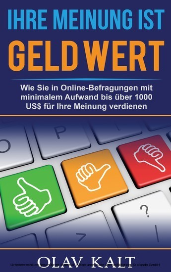 Ihre Meinung ist Geld Wert main product photo