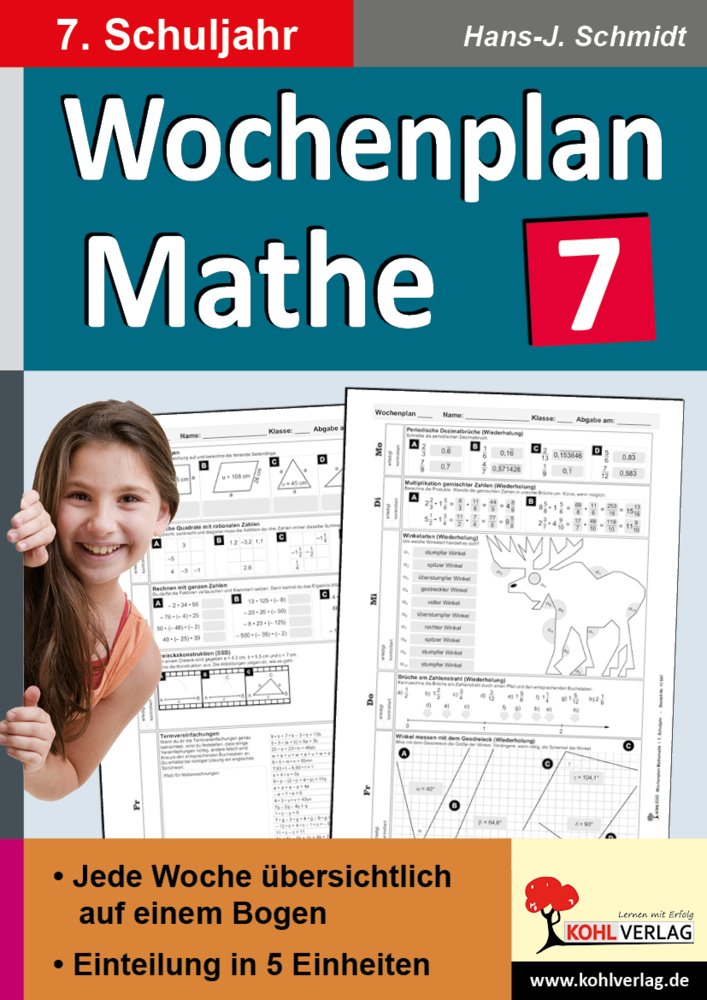 Wochenplan Mathe / Klasse 7 main product photo