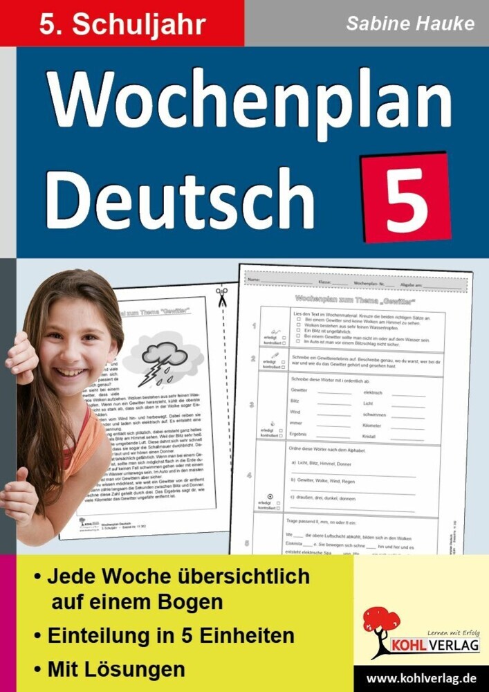 Wochenplan Deutsch / Klasse 5 main product photo