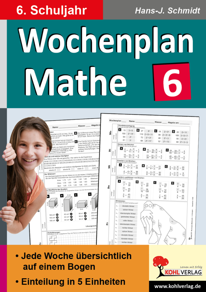 Wochenplan Mathe / Klasse 6 main product photo
