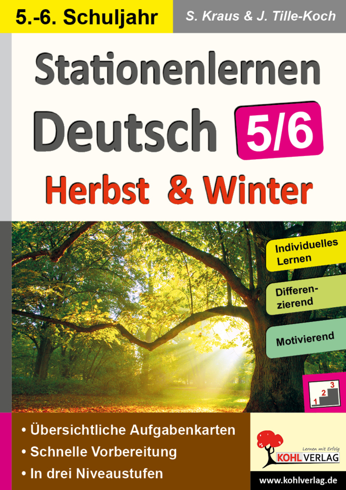 Stationenlernen Deutsch - Herbst & Winter / Klasse 5-6 main product photo