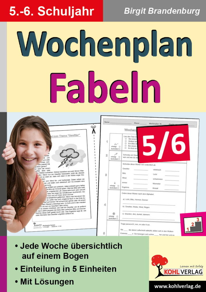 Wochenplan Fabeln / Klasse 5-6 main product photo