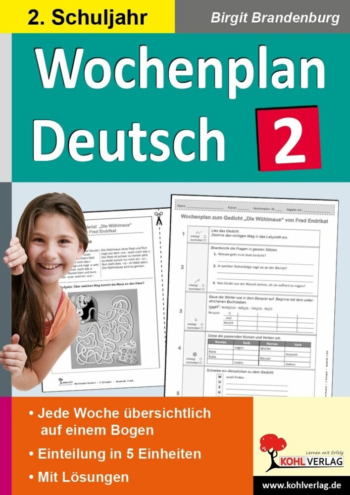 Wochenplan Deutsch / Klasse 2 main product photo