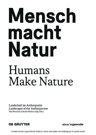 Mensch macht Natur / Humans Make Nature main product photo