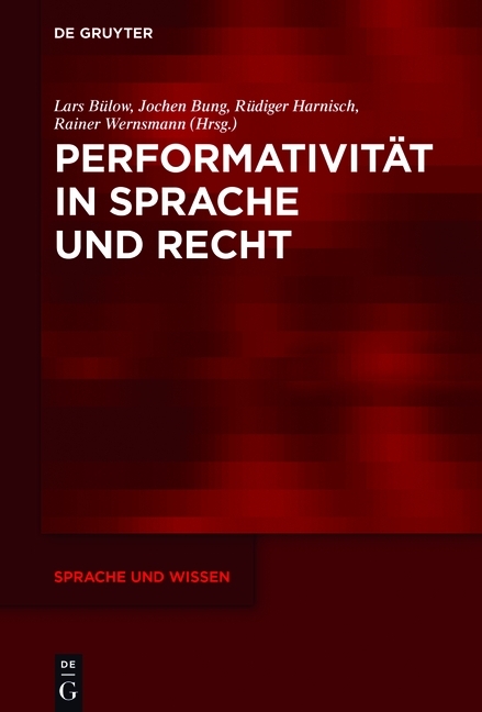 Performativität in Sprache und Recht main product photo