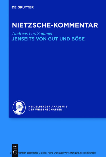 Kommentar zu Nietzsches 'Jenseits von Gut und Böse' main product photo