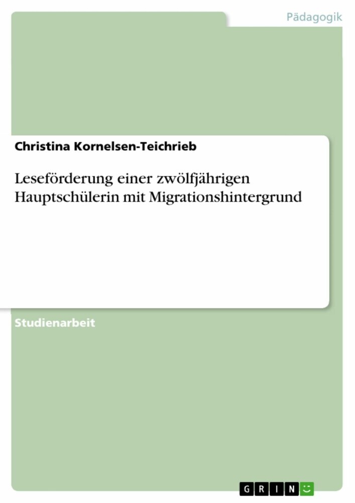 Leseförderung einer zwölfjährigen Hauptschülerin mit Migrationshintergrund main product photo
