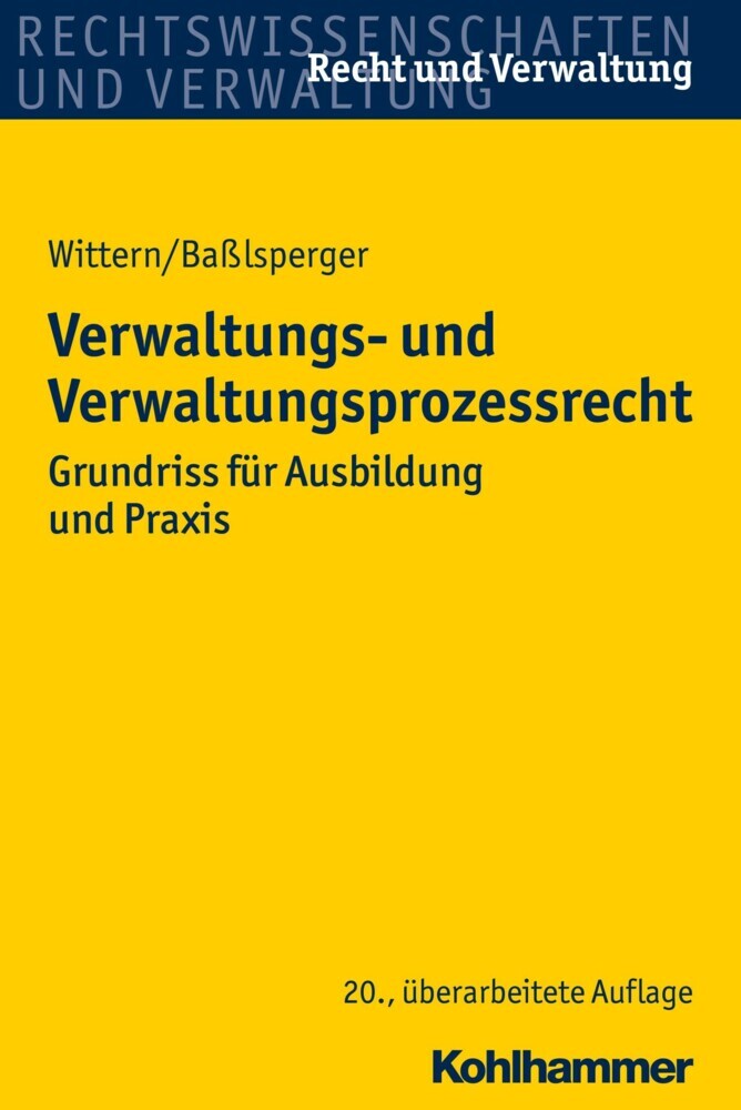 Verwaltungs- und Verwaltungsprozessrecht main product photo
