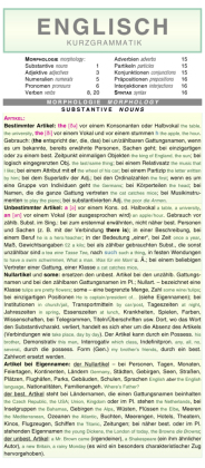 Leporello: Englisch Kurzgrammatik - Die komplette Grammatik im Überblick