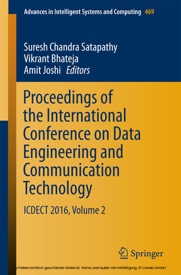 Proceedings of the International Conference on Data Engineering and Communication Technology main product photo