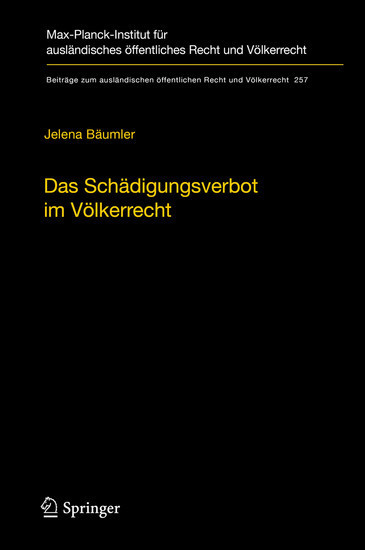 Das Schädigungsverbot im Völkerrecht main product photo