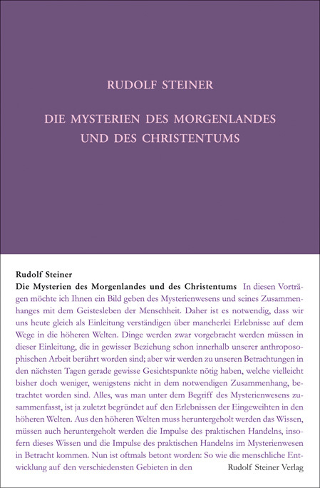 Die Mysterien des Morgenlandes und des Christentums main product photo