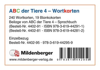 ABC der Tiere 4 - 4. Schuljahr, Wortkarten