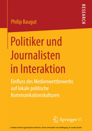 Politiker und Journalisten in Interaktion