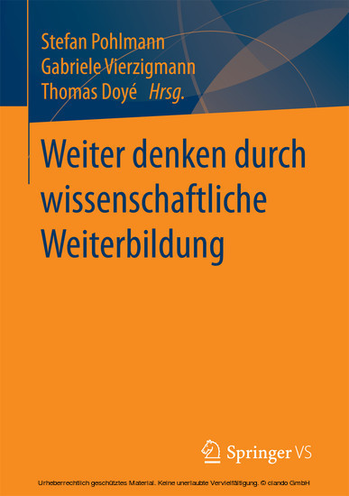 Weiter denken durch wissenschaftliche Weiterbildung main product photo