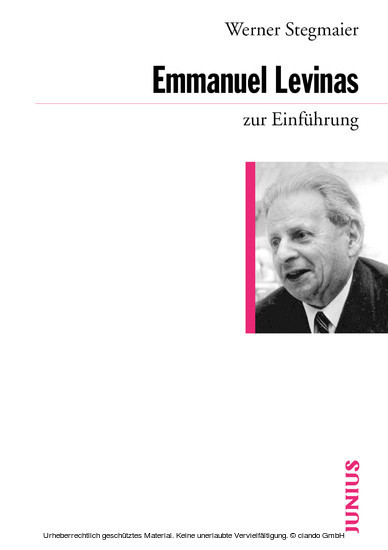 Emmanuel Levinas zur Einführung main product photo