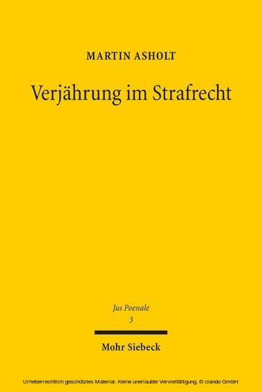 Verjährung im Strafrecht main product photo