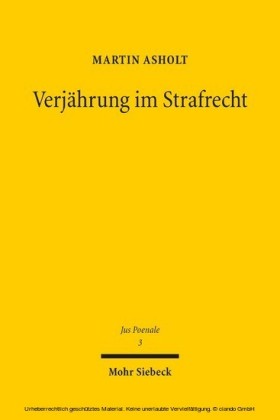 Verjährung im Strafrecht