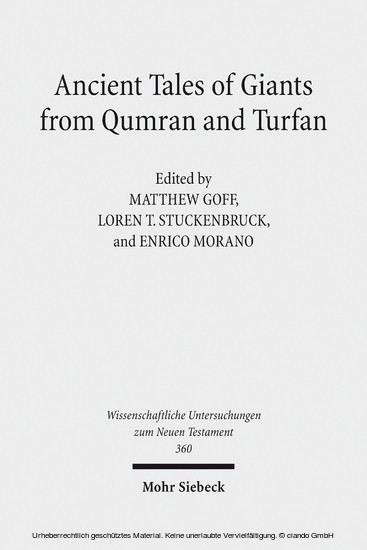 Ancient Tales of Giants from Qumran and Turfan main product photo