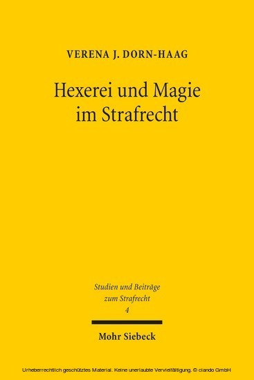 Hexerei und Magie im Strafrecht main product photo