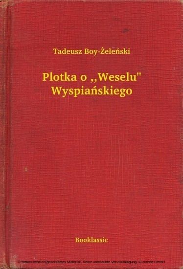 Plotka o ,,Weselu' Wyspianskiego main product photo