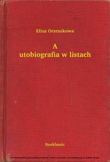 Autobiografia w listach main product photo