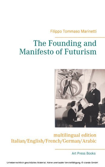 The Founding and Manifesto of Futurism (multilingual edition) main product photo