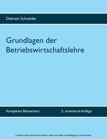 Grundlagen der Betriebswirtschaftslehre main product photo