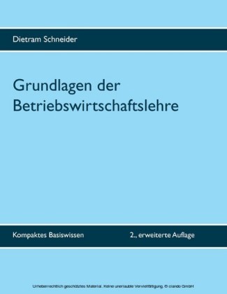 Grundlagen der Betriebswirtschaftslehre